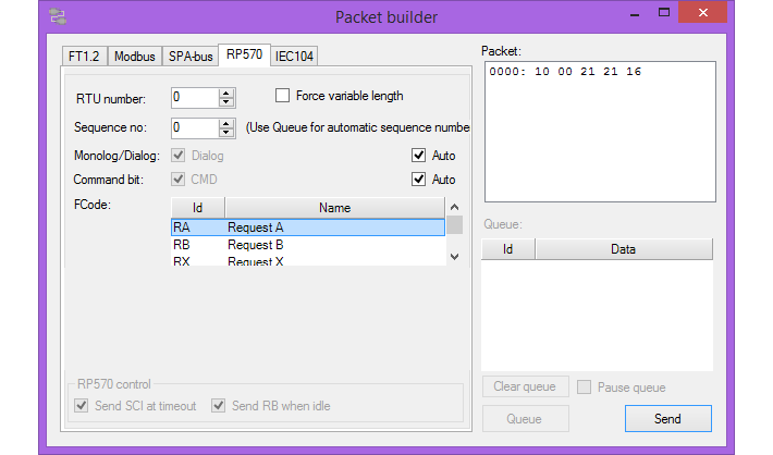 Packet builder ABB RP570